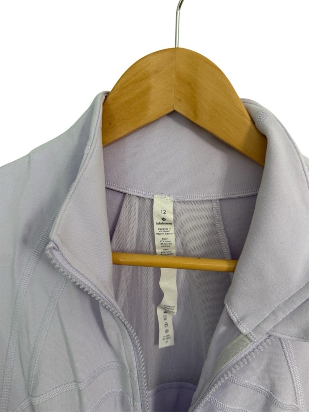 Lululemon Define Jacket Purple Lavender Size 12 - Picture 3 of 6